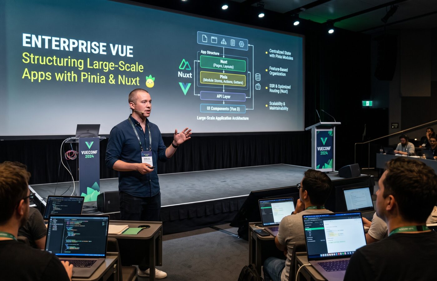 Enterprise Vue: Structuring Large-Scale Apps with Pinia and Nuxt